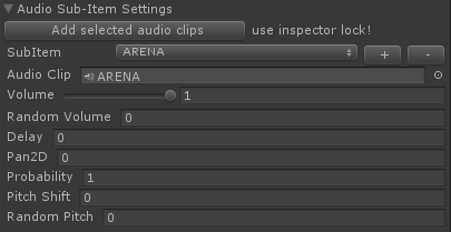 audio toolkit sup item settings screenshot